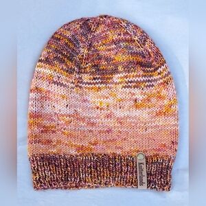 Hand Knit Beanie Hat Stocking Cap Multicolor Pattern Luxury Premium Wool Blend